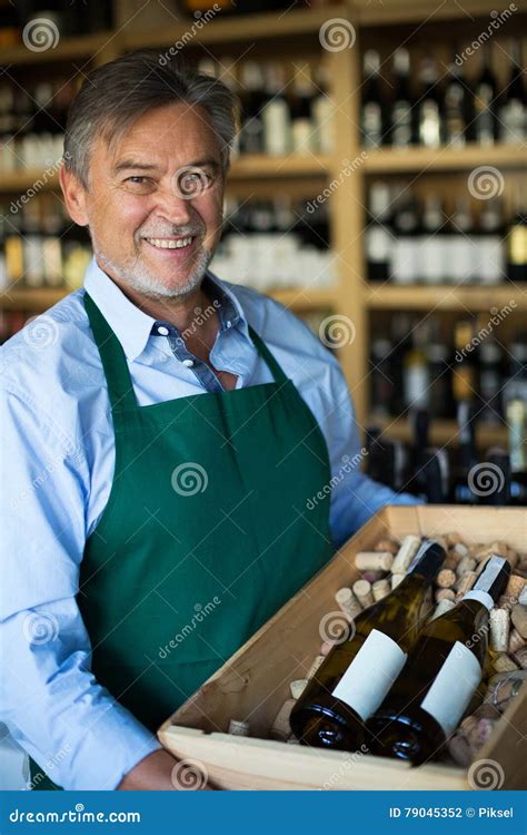 Wine Shop Owner Stock Photo Image Of Clerk Mature Sales 79045352