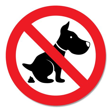 Verboden Te Poepen Voor Honden Ronde Sticker Opmedia Signmakers