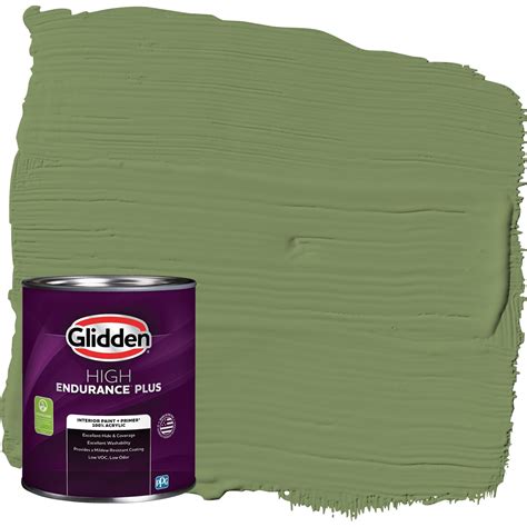 Glidden HEP Interior Paint Primer Moss Point Green Green Semi