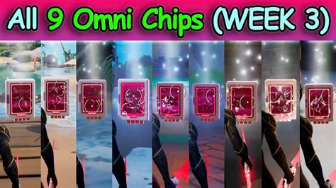 Omni Chips Locations Week 3 The Sanctuary Camp Cuddle And Synapse Station Fortnite Season 2