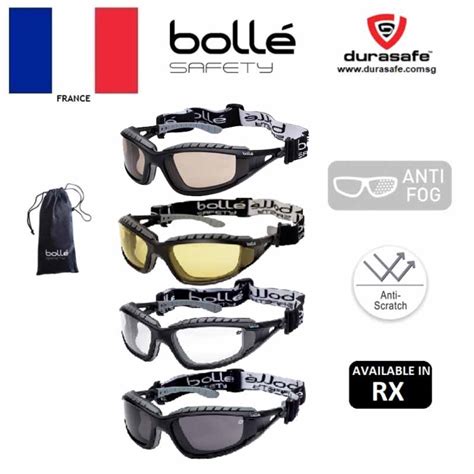 BOLLE Tracker 2 Safety Glasses Anti-Scratch/Anti-Fog Len - Durasafe Shop