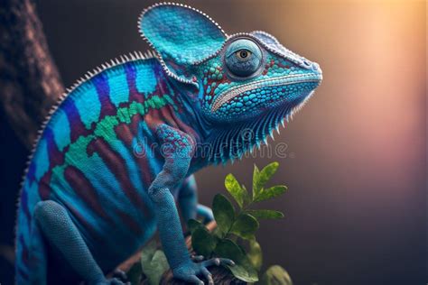 Incredibly Cute Colorful Chameleon Lizard With Changing Colors Exotic