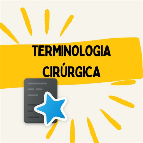 Flashcards Anki Terminologia Cirúrgica para Medicina Medicina