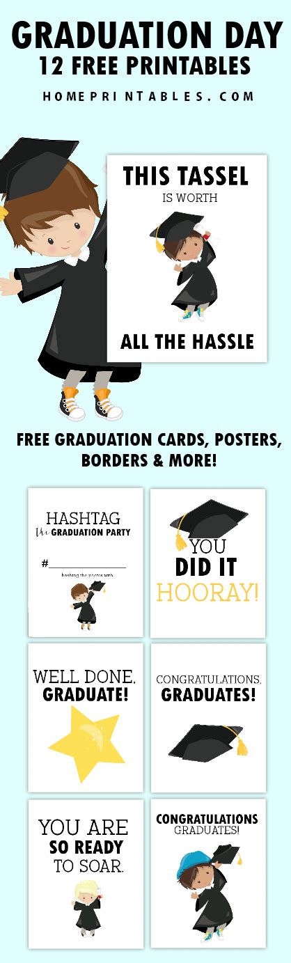 Free Graduation Templates12 Graduation Printables Cards And Borders