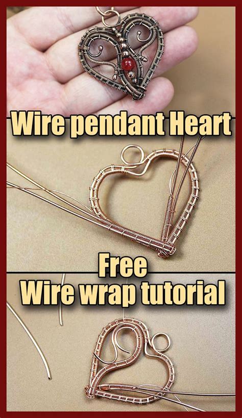 Wire Wrap Heart Pendant Tutorial How Do You Make A Beaded Wire Heart