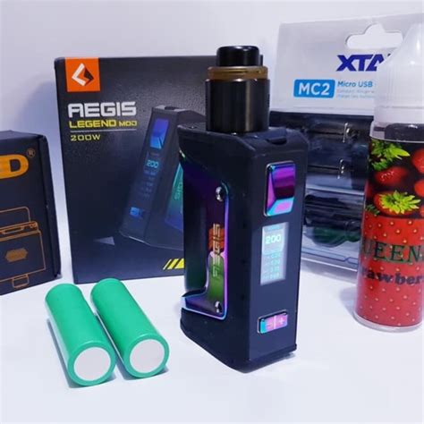 Jual PAKET SIAP KEBUL MOD GEEKVAPE AEGIS LEGEND 200 WATT KIT RDA