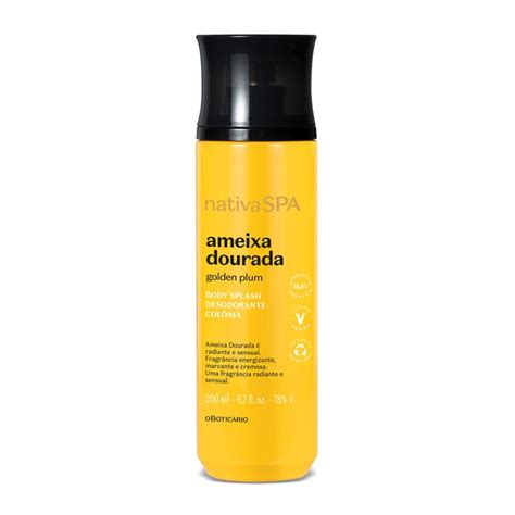 Body Splash Nativa Spa Ameixa Dourada Ml O Botic Rio