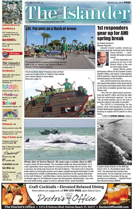 The Islander Newspaper E Edition Wednesday March 20 2024 Anna