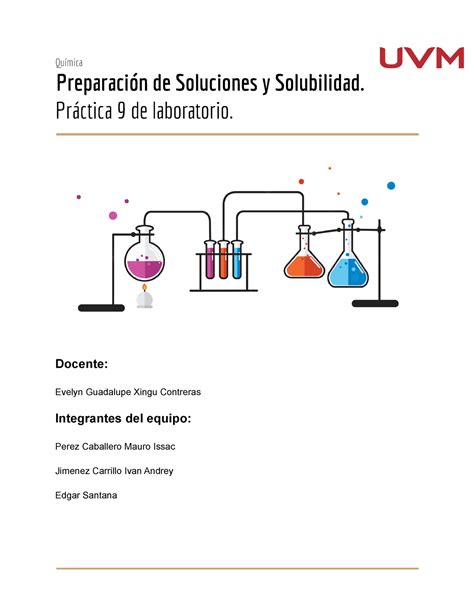 Quimica Reporte 9 Práctica De Química Química Preparación De