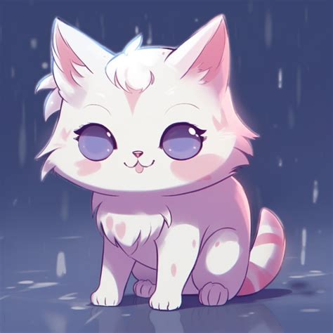 Anime Cat In Night Scene Entirely Cute Anime Cat Pfp Image Chest