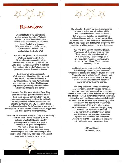 Class Reunion Poems