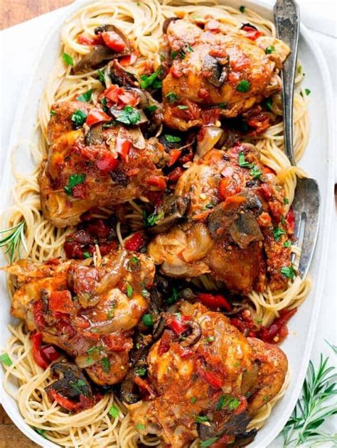 Easy Slow Cooker Chicken Cacciatore Healthy Seasonal Recipes