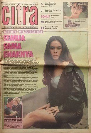 Jual Majalah Tabloid Citra 1992 Anna Valiana Di Lapak Alam Vintage