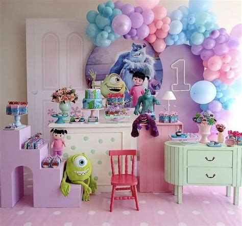 Pin On Mis Pines Guardados Monster Inc Birthday Baby Girl Birthday