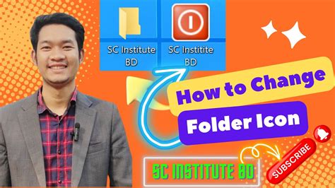 How To Change Folder Icon Change Computer Folder Icon Folder Logo