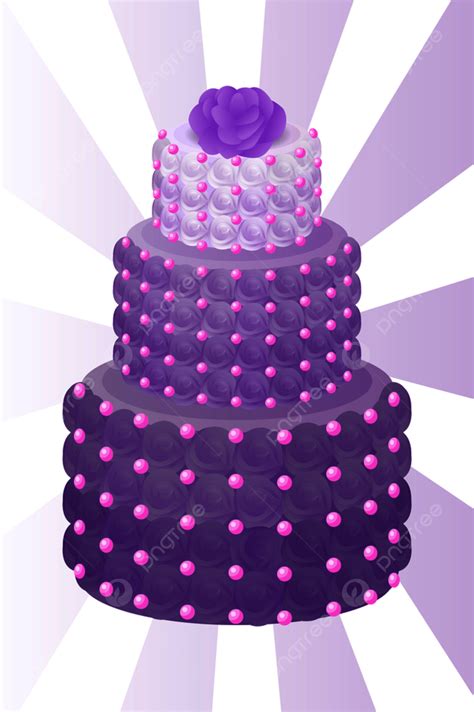 Big Cake Vector Hd Images Wedding Cake Of Purple Color With Roses As