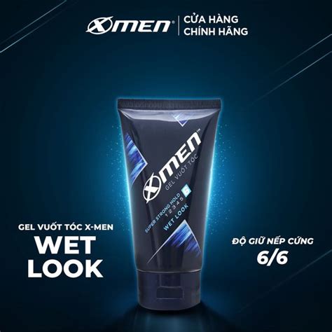 Gel Vuốt Tóc Siêu Cứng Và Bóng Tóc X Men Super Strong Hold And Wet Look