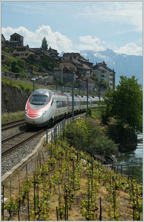 SBB ETR 610 von Milano nach Genève bei St Saphorin 28 Mai 2013