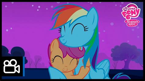 Clip Rainbow Dash Takes Scootaloo Under Her Wing Sleepless In