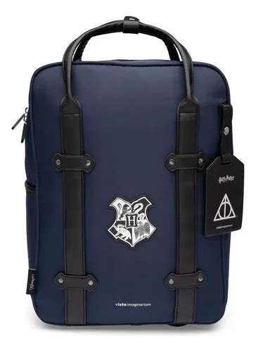 Mochila De Rodinhas Harry Potter Imaginarium Cor Azul Marinho