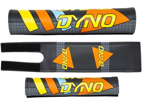 Gt Dyno Retro Padset Black Orange Yellow Sams Bmx