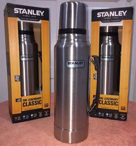 Termo Stanley Clasico 1 Litro Cebador Acero Inoxidable Mate Vagolnet