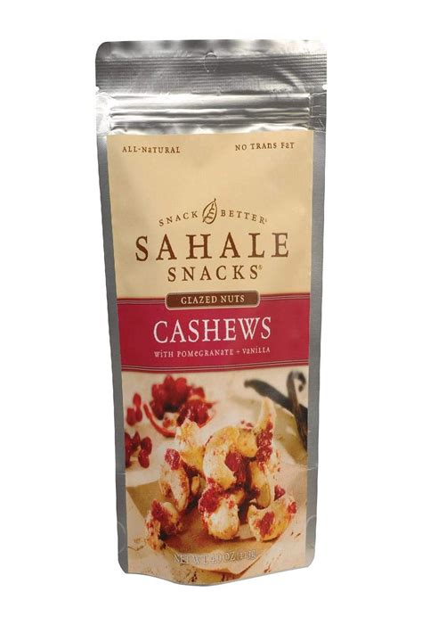 Amazon Sahale Snacks Cashews With Pomegranate Vanilla 4 Ounce