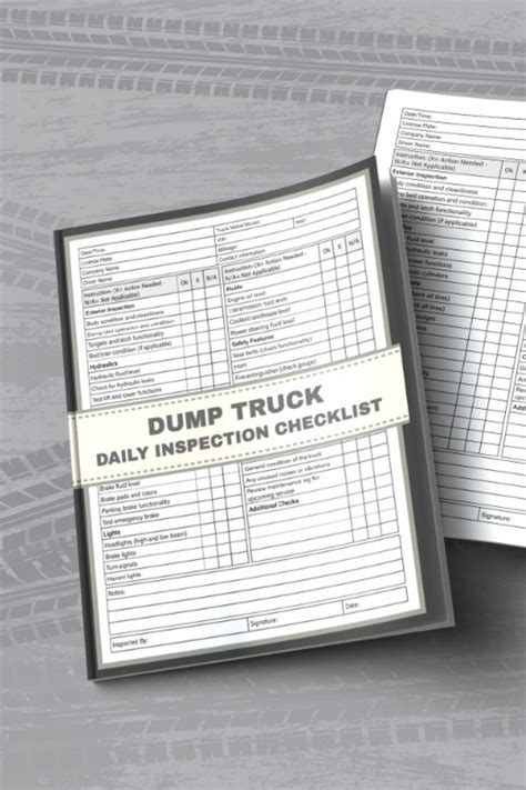 Dump Truck Daily Inspection Checklist Artofit