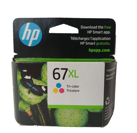 Hp 67xl High Yield Tri Color Original Ink Cartridge 62024 Ebay