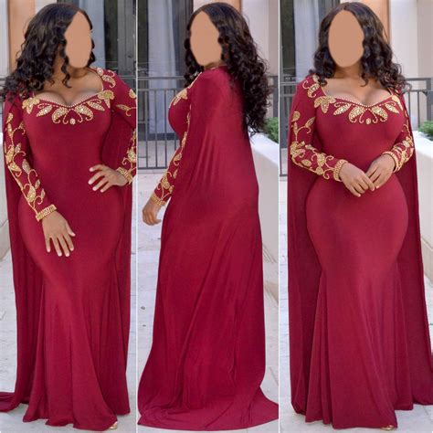 Elegant Cape Prom Wedding Party Dresses For Women Gold Beaded Lycra