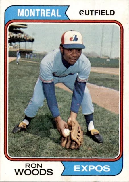 1974 TOPPS RON Woods Montréal Expos 377 EUR 2 75 PicClick FR