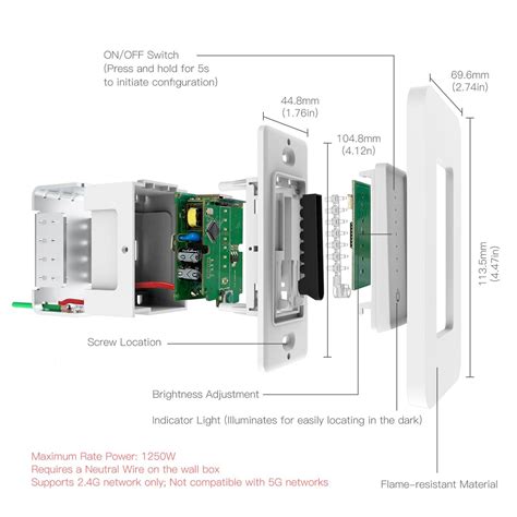 Tuya Smart Wifi Dimmerschakelaar Voor Het Dimmen Van Verlichting