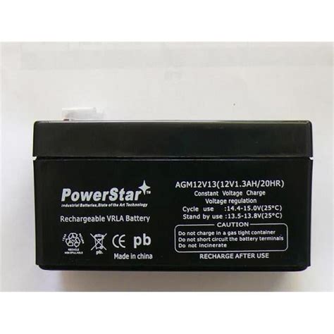 PowerStar 12V 1 2Ah SLA Sealed Lead Acid Battery For UB1213 NP1 2 1