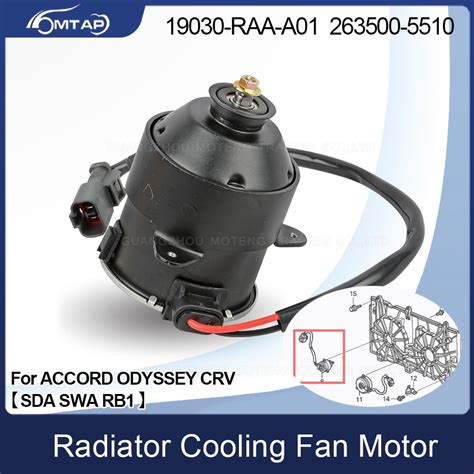 Mtap Radiator Cooling Fan Motor For Honda Accord Sda Cr V S A