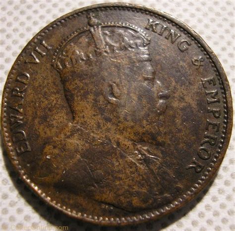 Edward VII One Cent 1909 Ceylon Coins World Sri Lanka