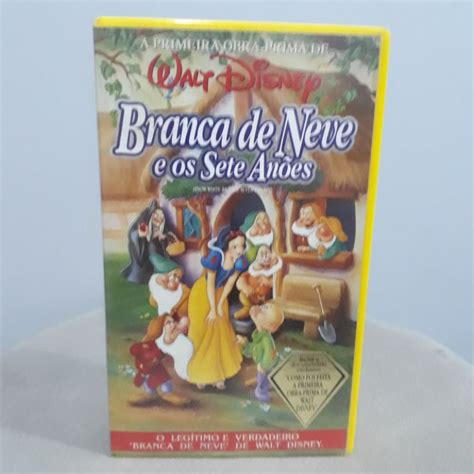 Fita Vhs Original Branca De Neve E Os Sete An Es Cl Ssicos Disney