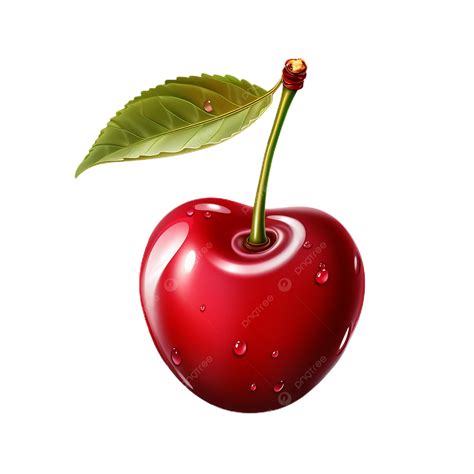 Single Fruit Cherry Clip Art Fruit Transparent Png Transparent Image