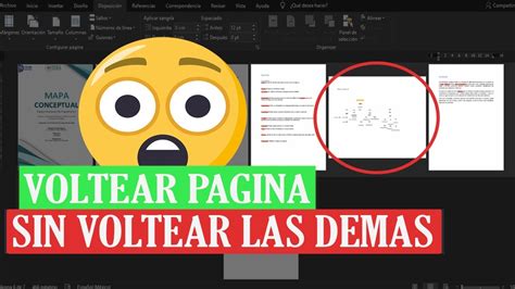 Como Voltear Una Sola Hoja En Word Sin Voltear Las Demas Youtube