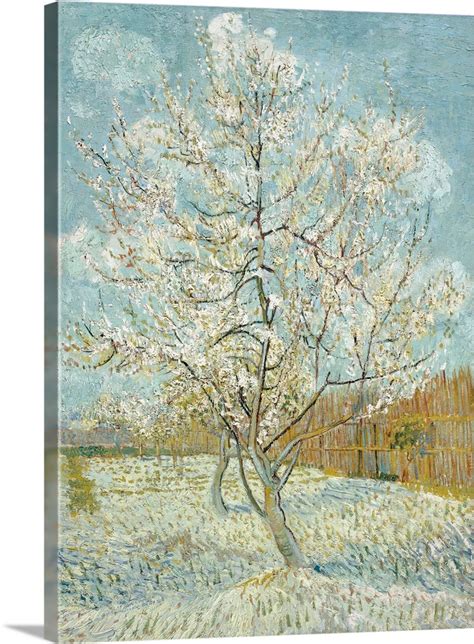 The Pink Peach Tree By Vincent Van Gogh Wall Art Canvas Prints Framed