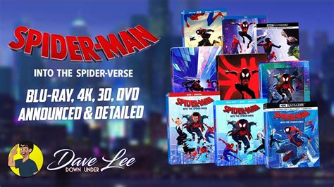 Spider Man Into The Spider Verse Blu Ray 4k 3d Dvd Announced