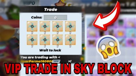 The Best VIP Trade In Sky Block Blockman Go YouTube