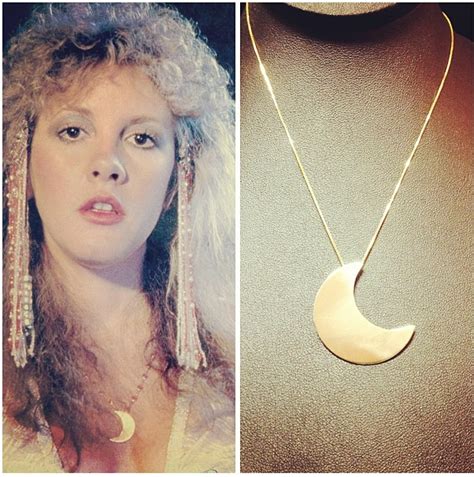 Custom Designed K Yellow Gold Crescent Moon Necklace Based On This