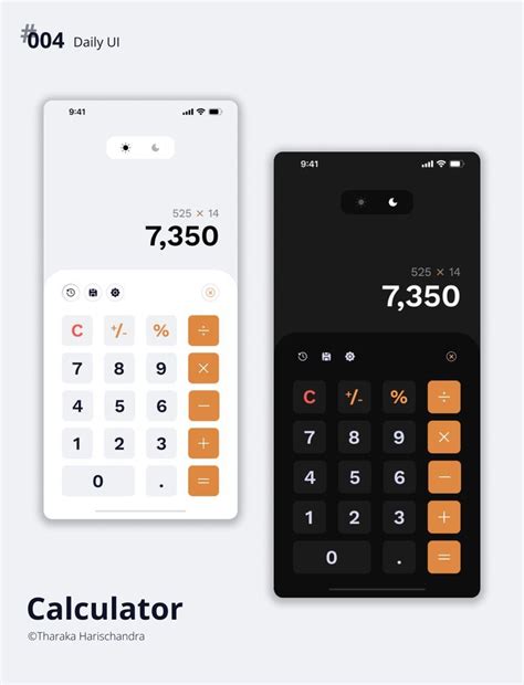 Calculator App Ui Daily Ui Adobe Xd User Interface Design User