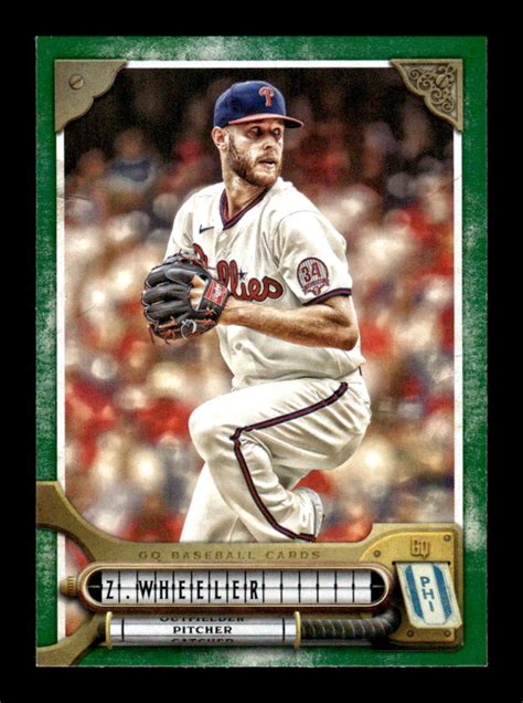 Topps Gypsy Queen Zack Wheeler Green Ebay