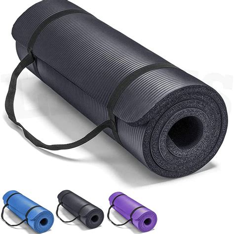 SKEIDO Non Slip Yoga Mat 10mm Thick NBR Gym Home Mat Exercise Mat Sport