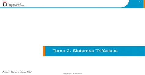 Tema Sistemas Trif Sicos Pdf Fileingenier A El Ctrica Ndice