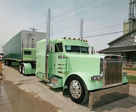 Nice Peterbilt Tractor Trailer Custom Custom Trucks Pinterest