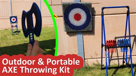 My Outdoor Backyard Axe Throwing Setup Eastpoint Sports Axe Throw Kit