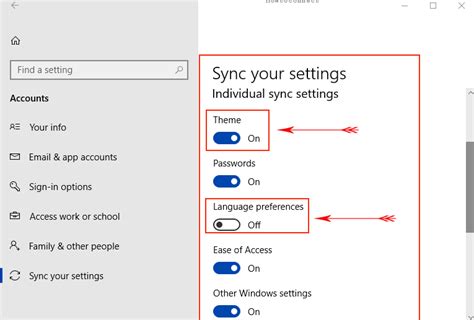 How To Configure Sync Your Settings In Windows 10