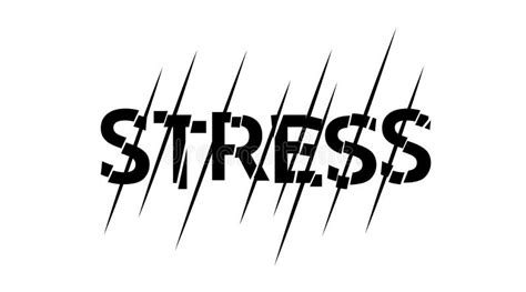 Vector Creative Illustration Of Stress Word Cloud Storm Mindfulness